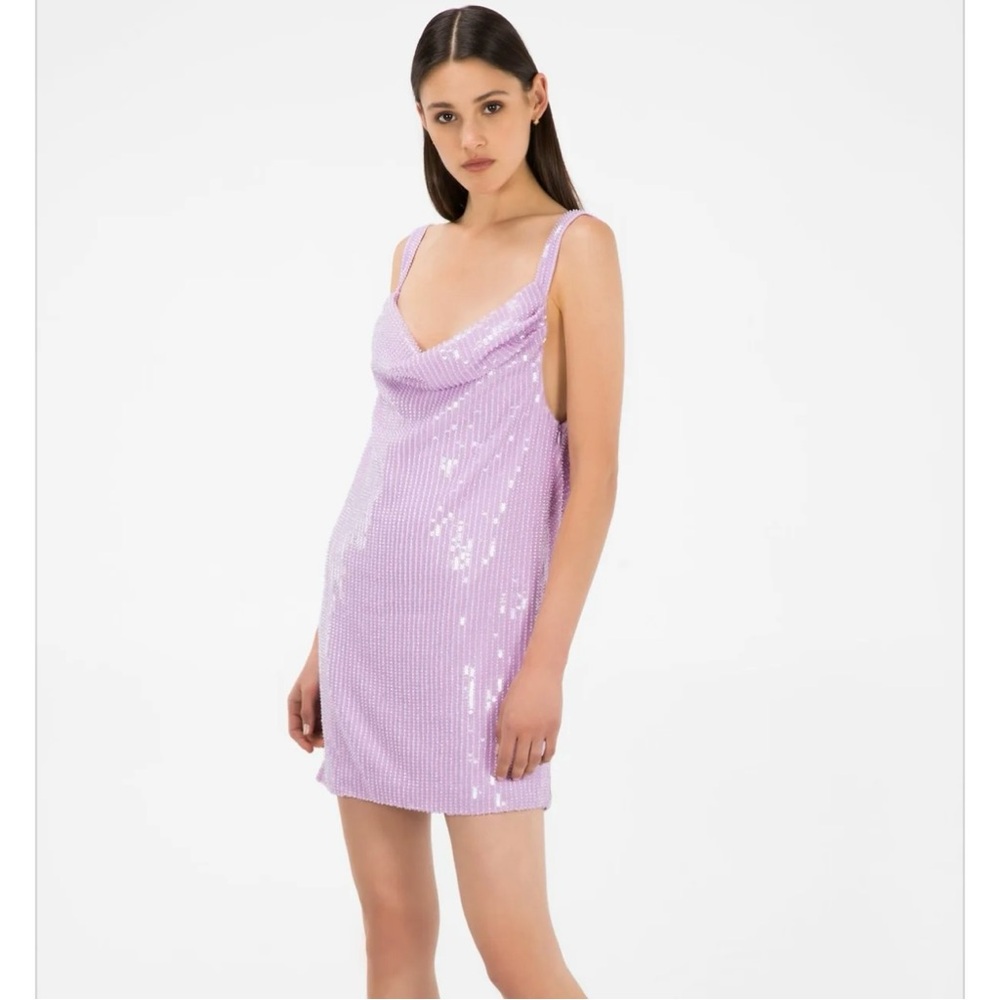 Misha Collection Maxie Dress in Lilac Pink Size 4